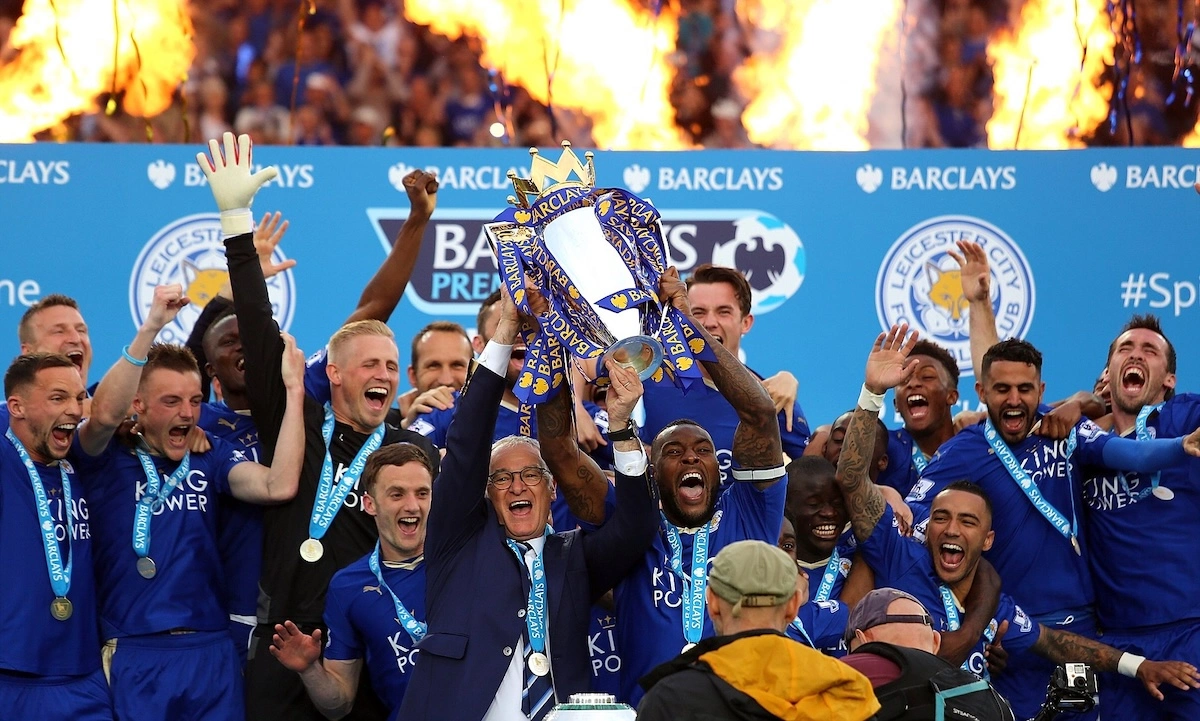 Leicester City won the Premier League at 5,000 to 1.