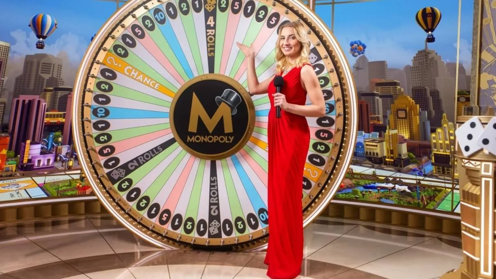 Monopoly Live combines a prize wheel and the official Monopoly board game.