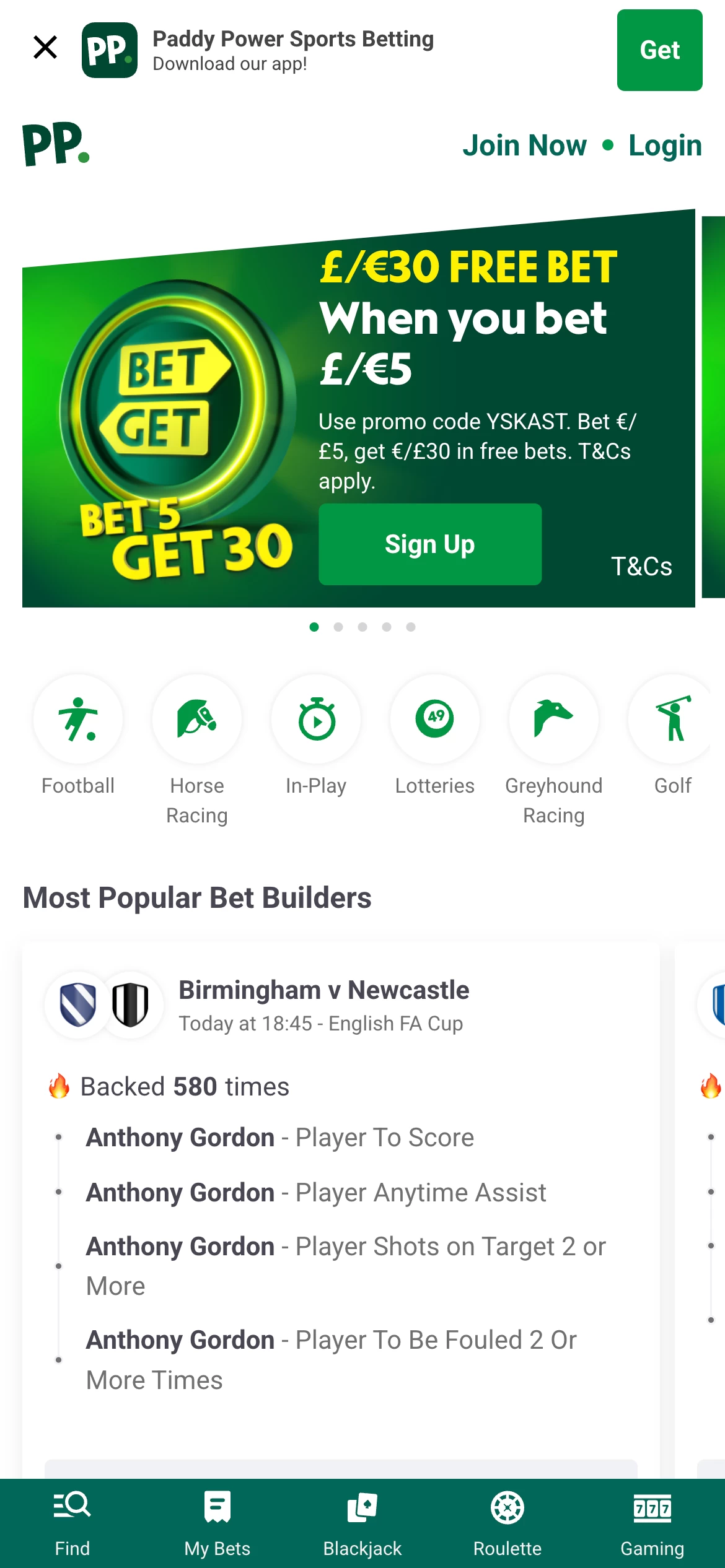 Home page